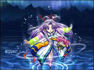 Mamotte Shugogetten, magia, jezioro, dziewczyny