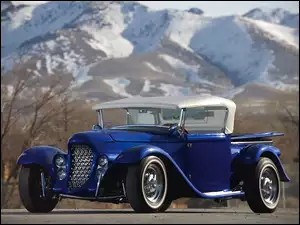 1932, Niebieski, Eclipse, Ford, Roadster