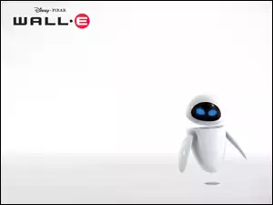 Wall E, oczy, biały, robot