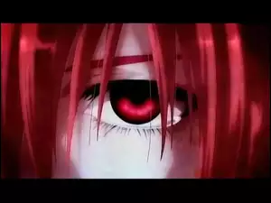 oko, ruda, spojrzenie, Elfen Lied, twarz