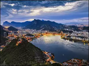 Miasto, Wzgórza, Rio De Janeiro, Brazylia