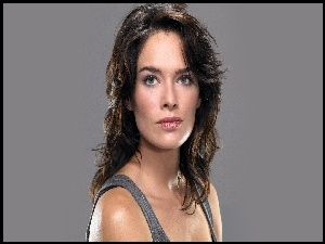 Lena Headey, Top, Brunetka, Szary