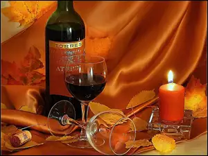 Świeca, Wino, Kieliszki