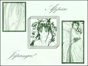 ludzie, Appare Jipangu, rysunki