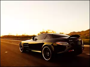 Droga, Czarny, Mercedes SLR