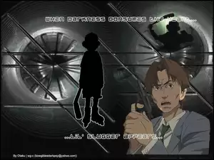 Paranoia Agent, gun, ludzie, facet