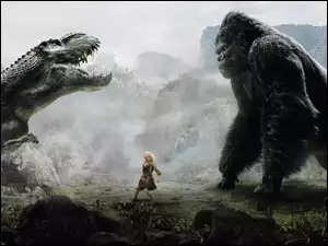 Blondynka, King Kong, Tyranozaur