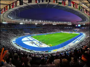 Kibice, Stadion, Bieżnia