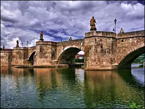 Alte Mainbrücke, Niemcy, Men, Bawaria