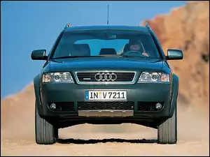 Przód, Zielony, Audi Allroad