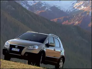 Atrapa, Beżowy, Fiat Sedici