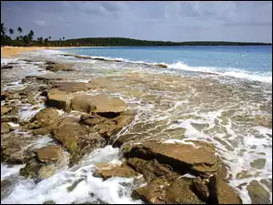 Morze, Brzeg, Fale, Kamienie