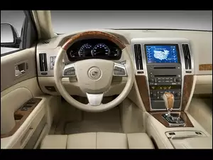 Wnętrze, Cadillac STS, Beżowe