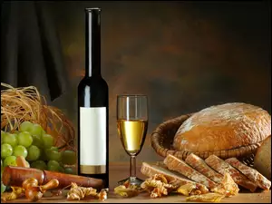 Winogrona, Wino, Chleb