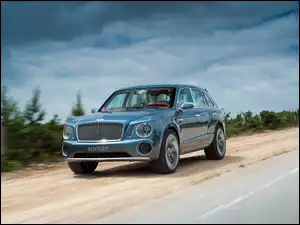 Samochód, Droga, Bentley, Suv Exp 9f