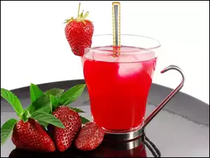 Soku, Truskawki, Szklanka