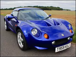Droga, Lotus Elise, Pole, Niebieski
