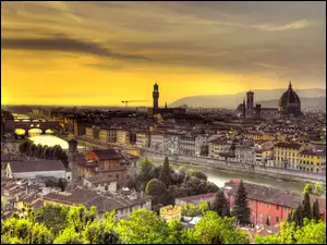 Miasto, Arno, Florencja, Rzeka