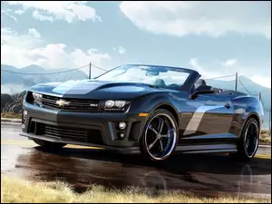 Czarny, Chevrolet, Camaro