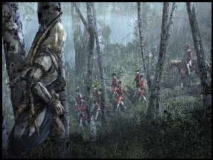 Deszcz, Assassin Creed 3, Oddział, Zasadzka, Brytyjczyków