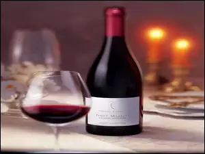 czerwone wino, Wina, nakrycie