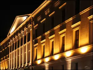 Noc, Zabytkowy, Poznań, Budynek, Centrum
