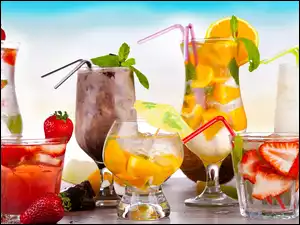 Drinki, Wielosmakowe, Kolorowe