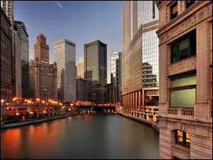 Chicago, Rzeka, USA, Wieżowce
