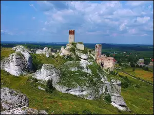 Skały, Miasta, Ruiny, Panorama