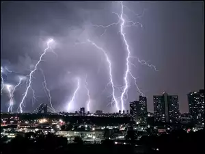 Miasto, Burza, Pioruny
