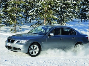 Zima, Samochód, BMW 530xi