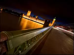 Most, Londyn, Widok, Big Ben