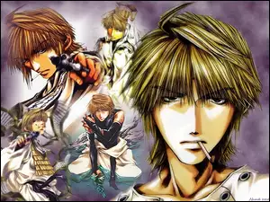 Saiyuki, postacie, facet, pistolet