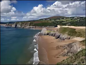 Klif, Morze, Plaża