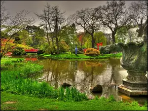 Staw, Piękny, Ogród