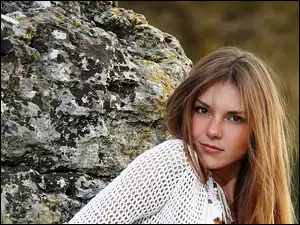 Skały, Dziewczyna, Modelka