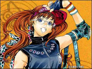 okulary, Air Gear, dziewczyna