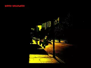 grajek, Halloween, ulica