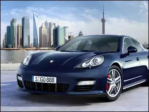 Miasto, Porsche, Granatowe