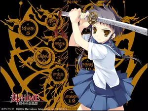 Mai Hime, miecz, symbole, kobieta