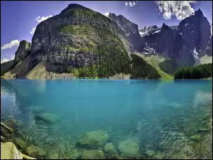 Jezioro, Kanada, Góry, Banff