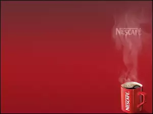 dym, kubek, Nescafe