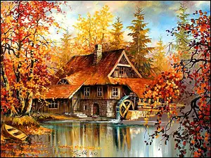 Jezioro, Dom, Młyn