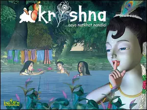 Krishna, kąpiel, kobiety, woda