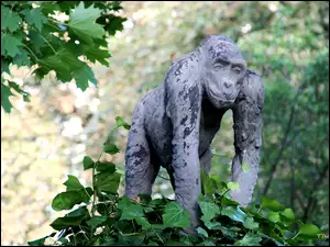 Posąg, Poznań, Goryl, Stare Zoo