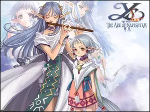 kobieta, flet, Ys Vi The Ark Of Napishtim, manga, postać, elf