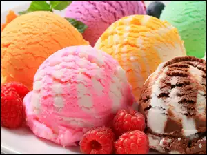 Lody, Kolorowe, Wielosmakowe