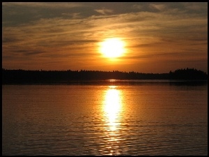 Słońca, Jezioro, Zachód