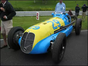 żółto niebieski, Maserati, koła