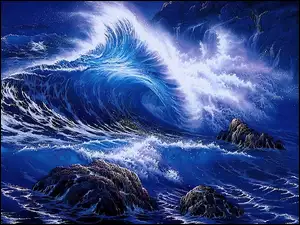 Art, Morze, Fale